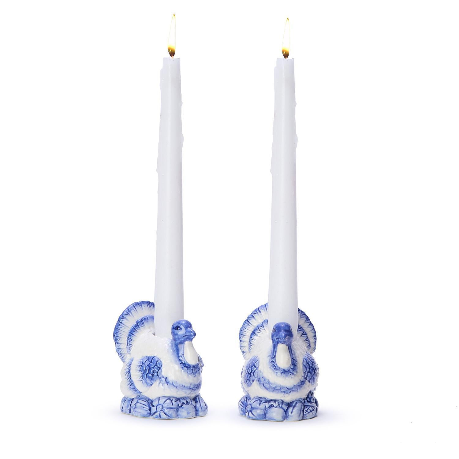 Turkey Candleholders, s/2