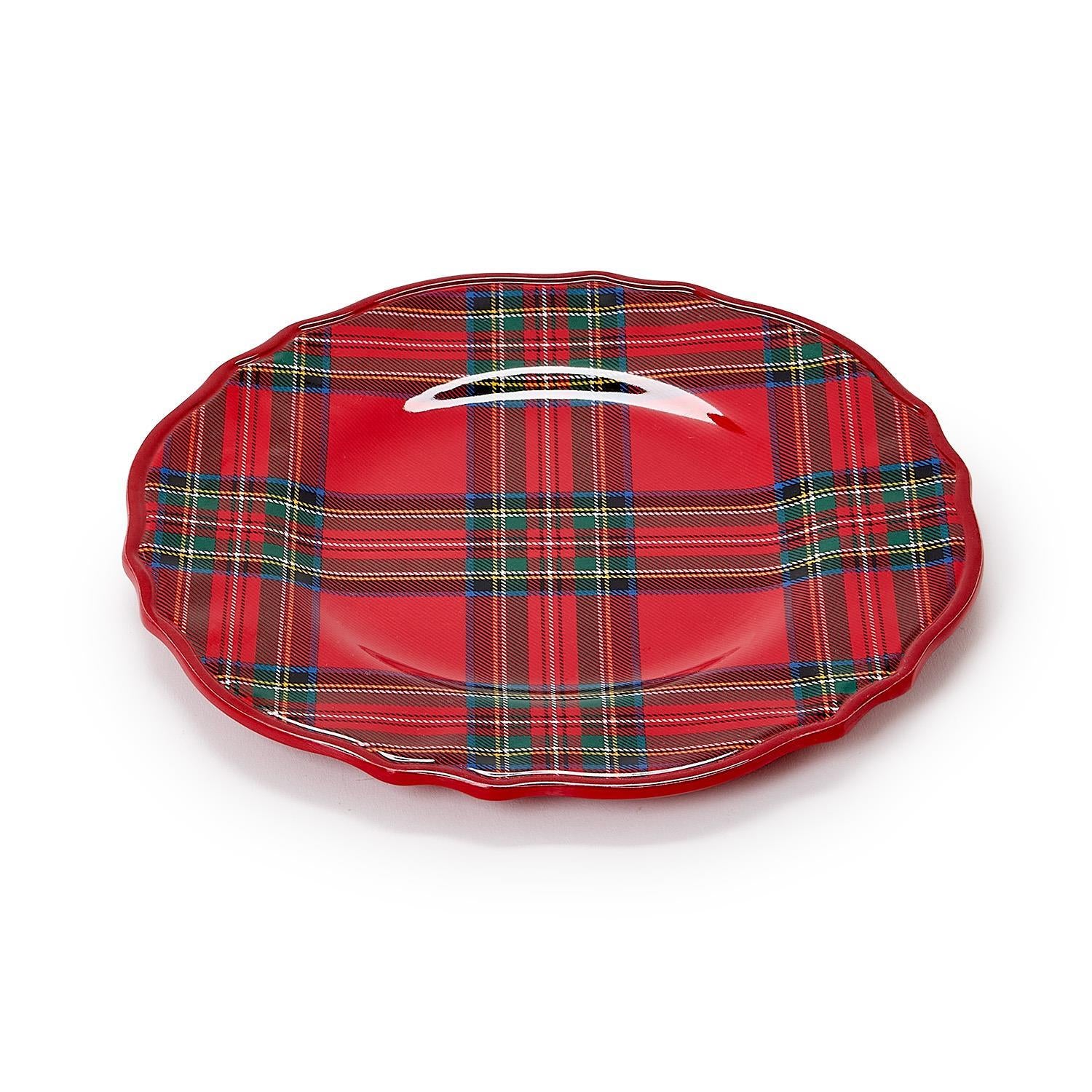 Tartan Traditions Salad/Dessert Plates, s/4