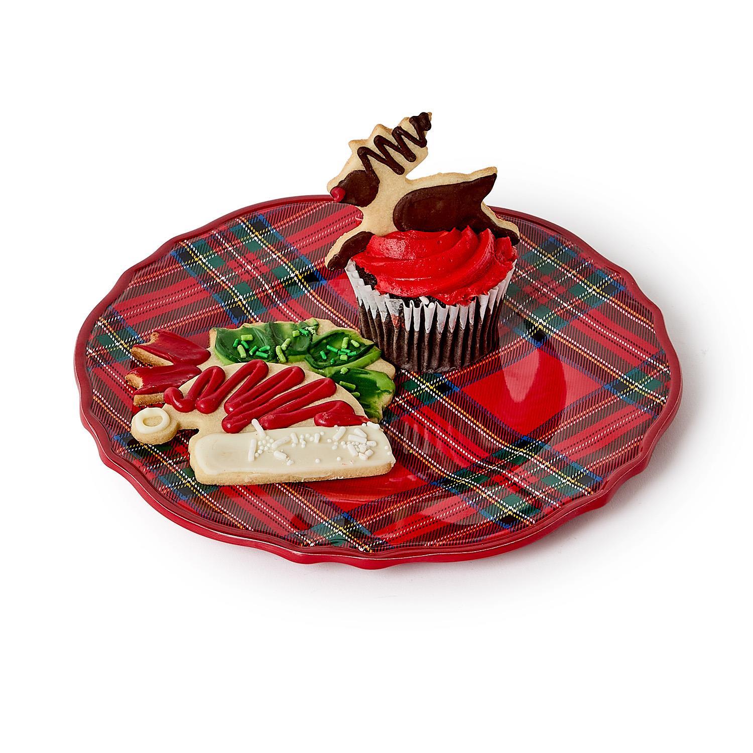 Tartan Traditions Salad/Dessert Plates, s/4