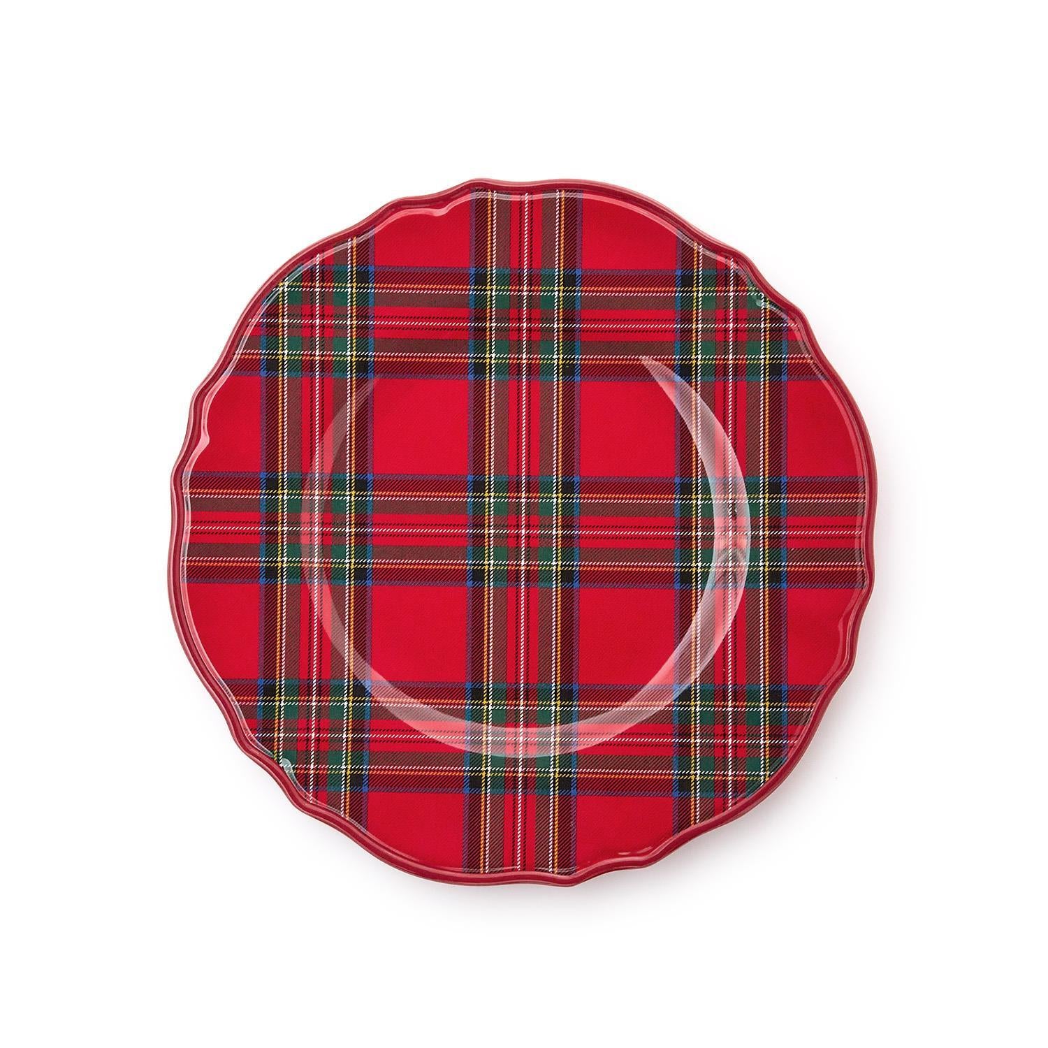 Tartan Traditions Salad/Dessert Plates, s/4