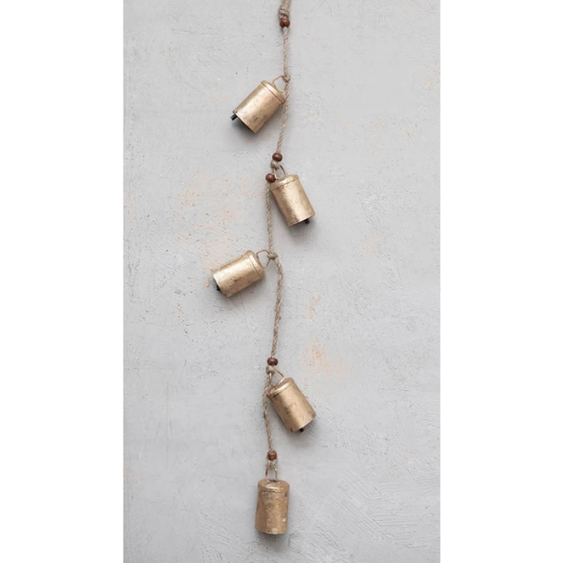 Metal Bell Garland (28")