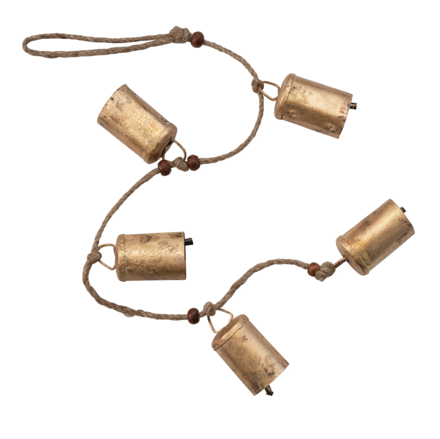 Metal Bell Garland (28")