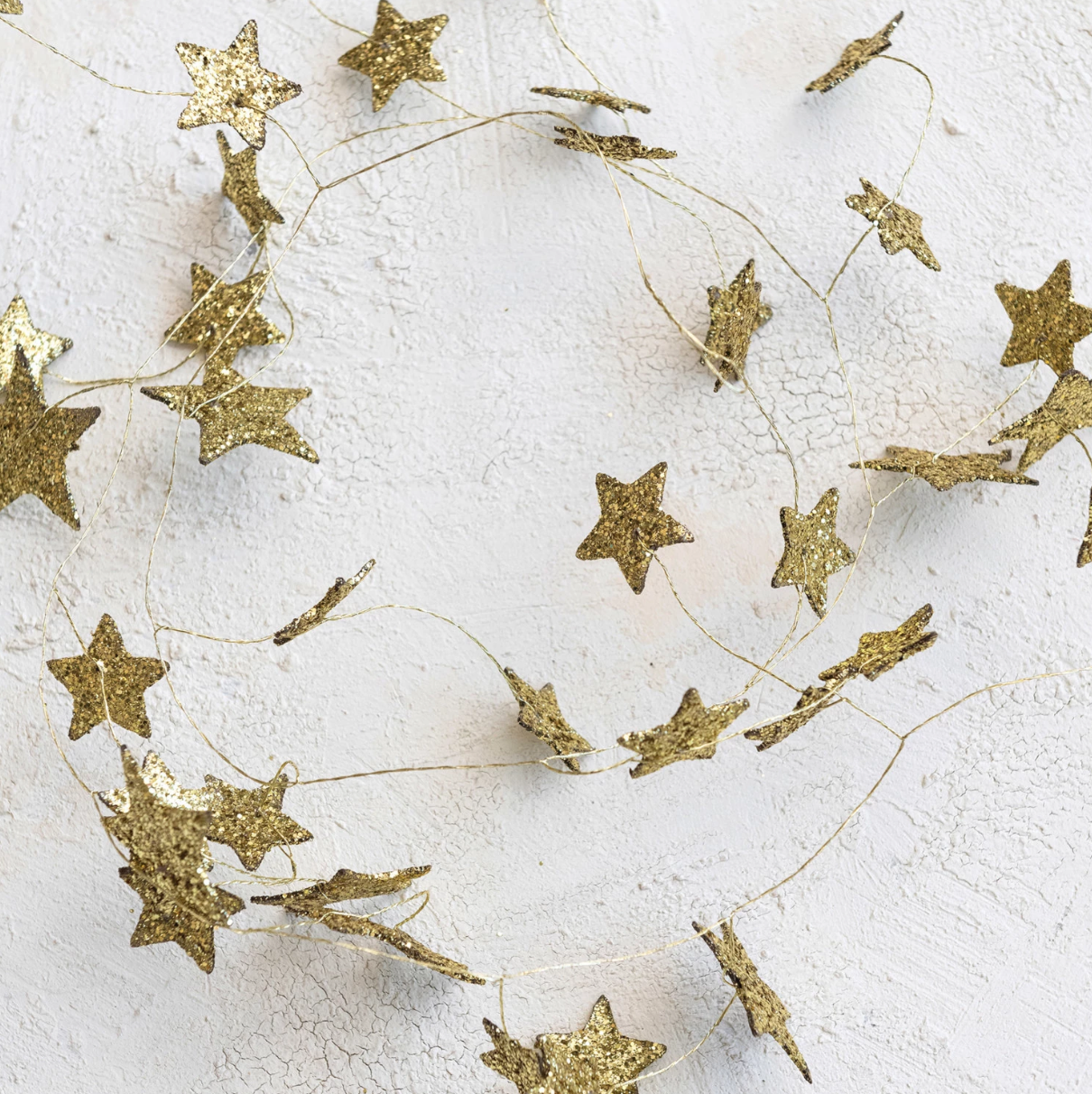 Glitter Star Garland (72"L)