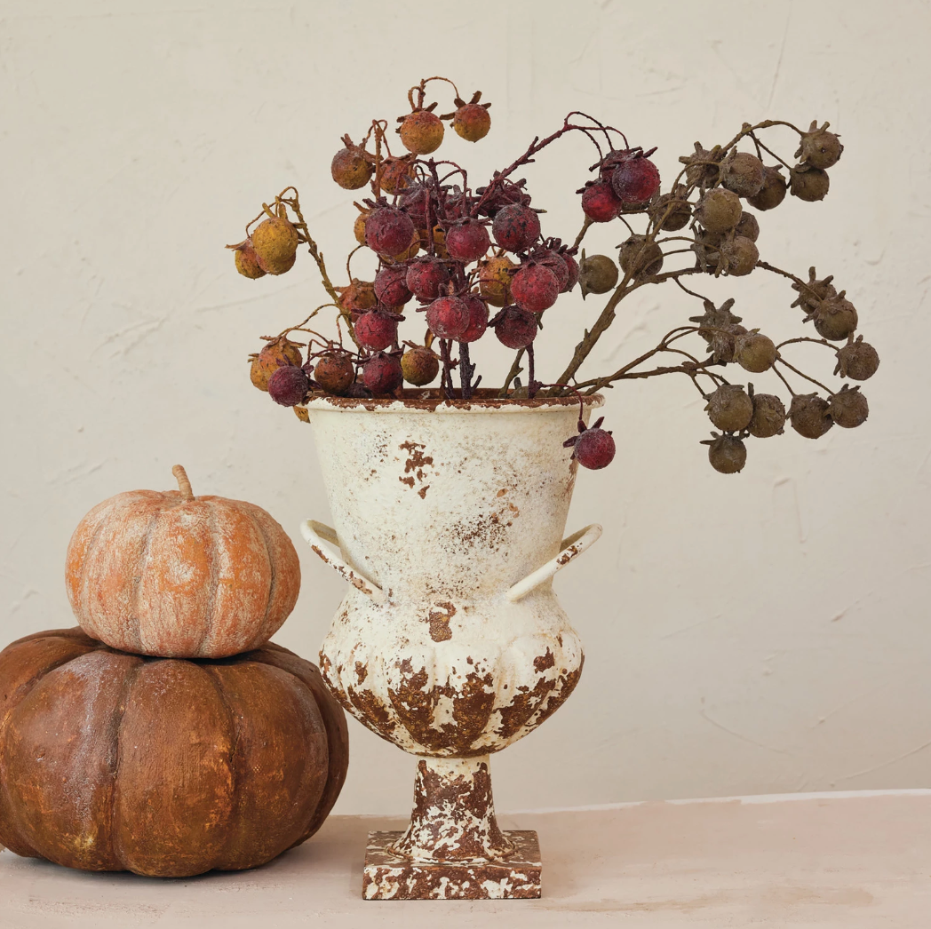 Faux Rose Hip Stem – Set of 3 stems (37.5"H)