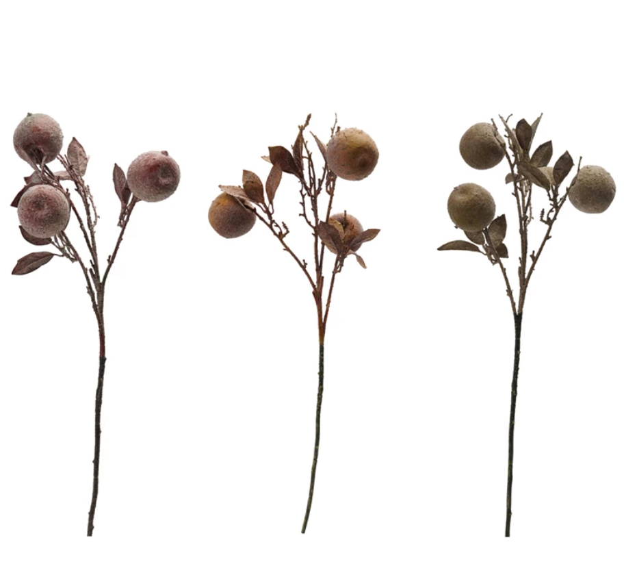 Faux Crab Apple Stem – Set of 3 (31.5"H)