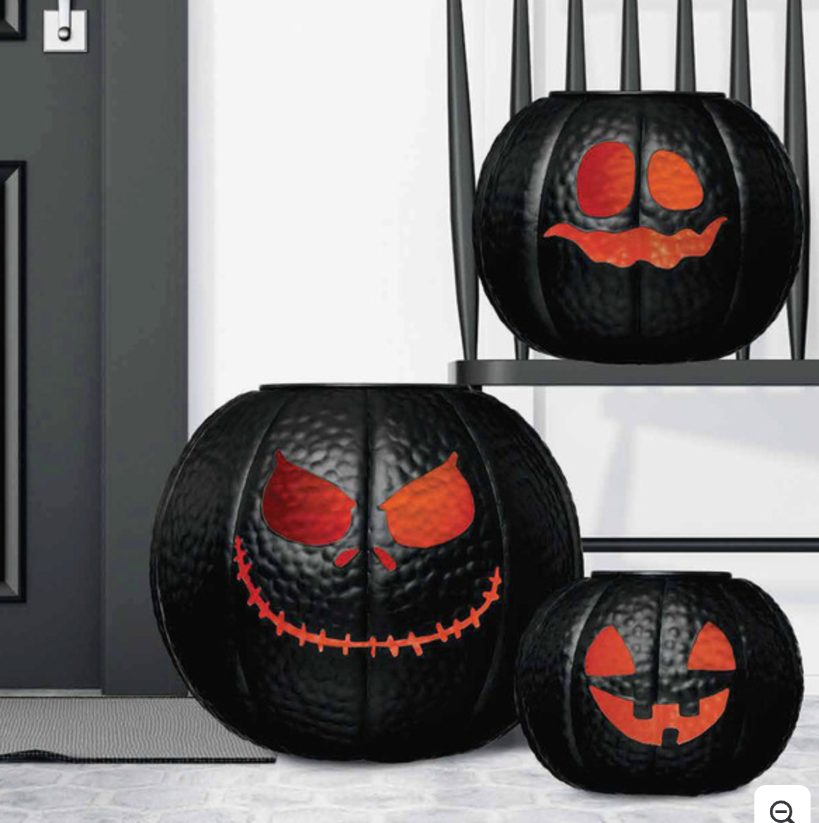 Metal Pumpkin Nesting Lanterns, s/3