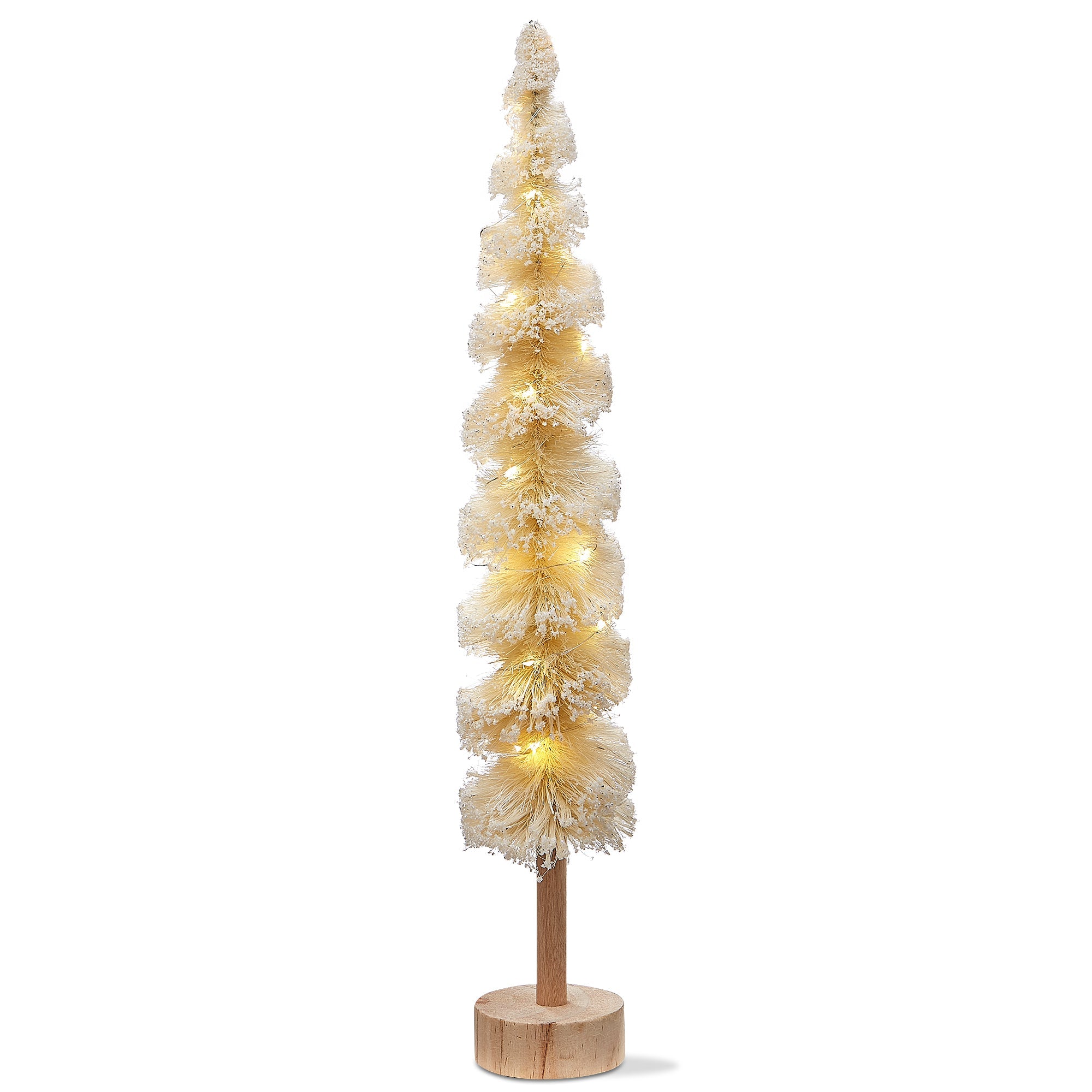 SNOWTIPPED SPIRAL SISAL TREE TL