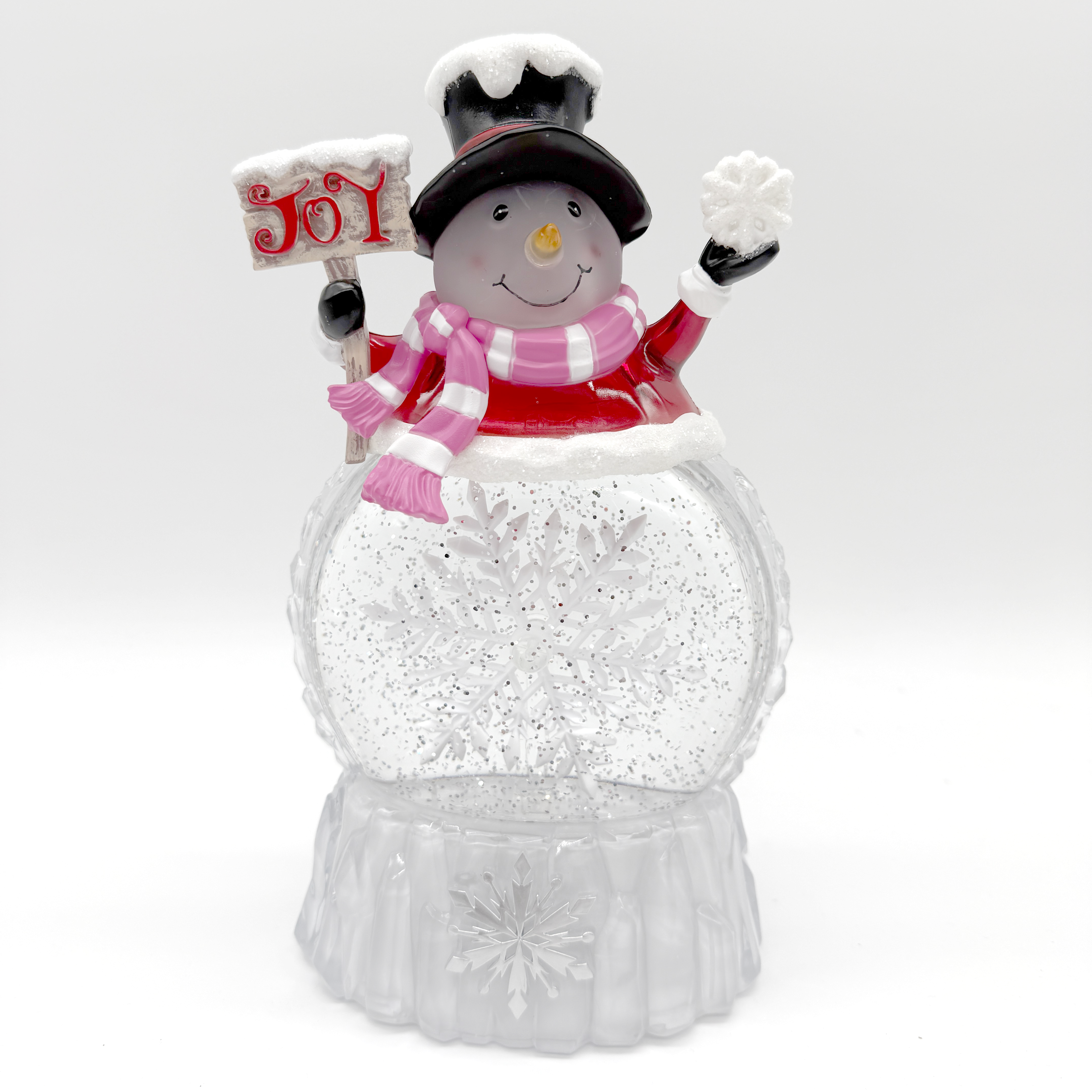 SPINNING WATER GLOBE SNOWMAN