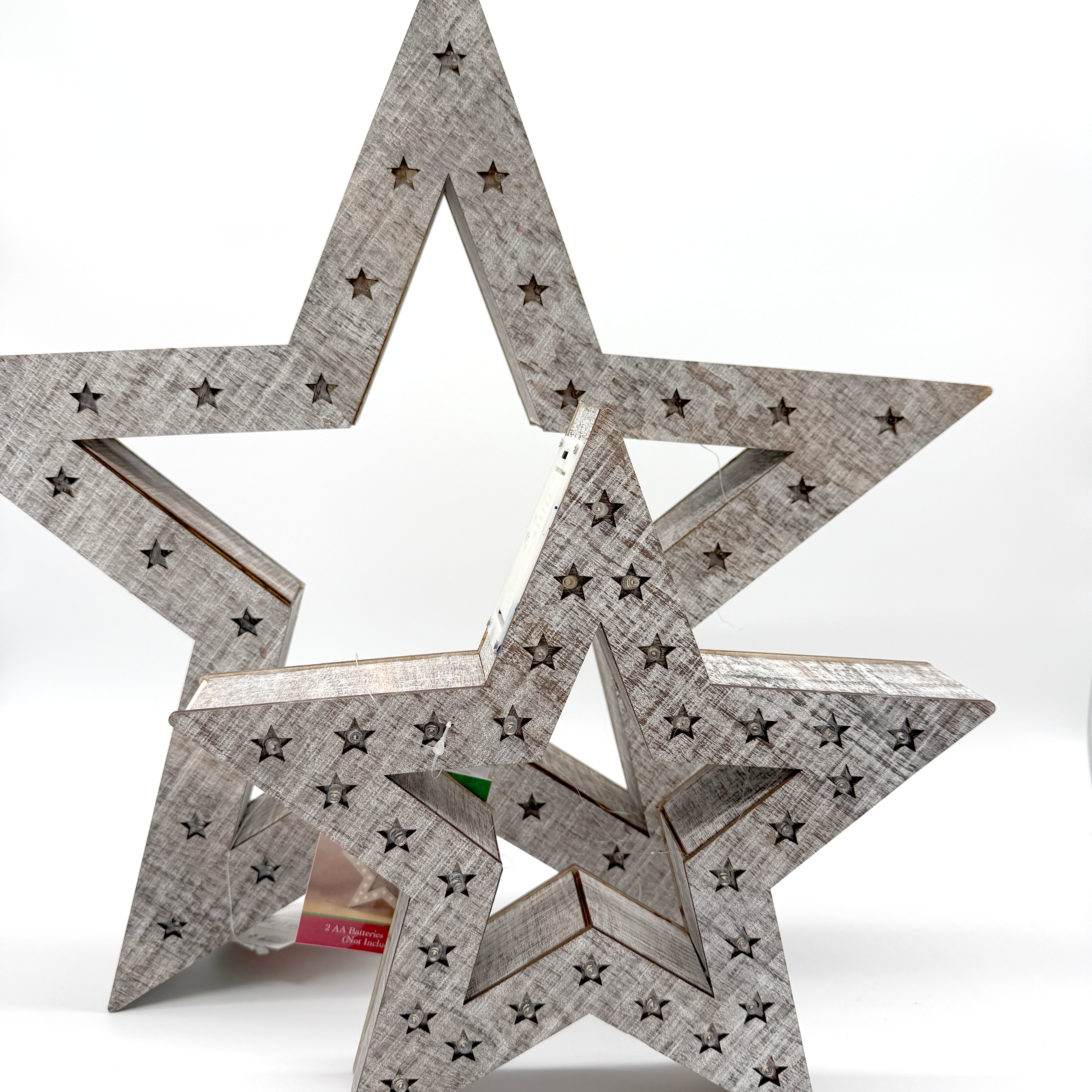 WOODEN STAR CUTOUTS 20" | 13"