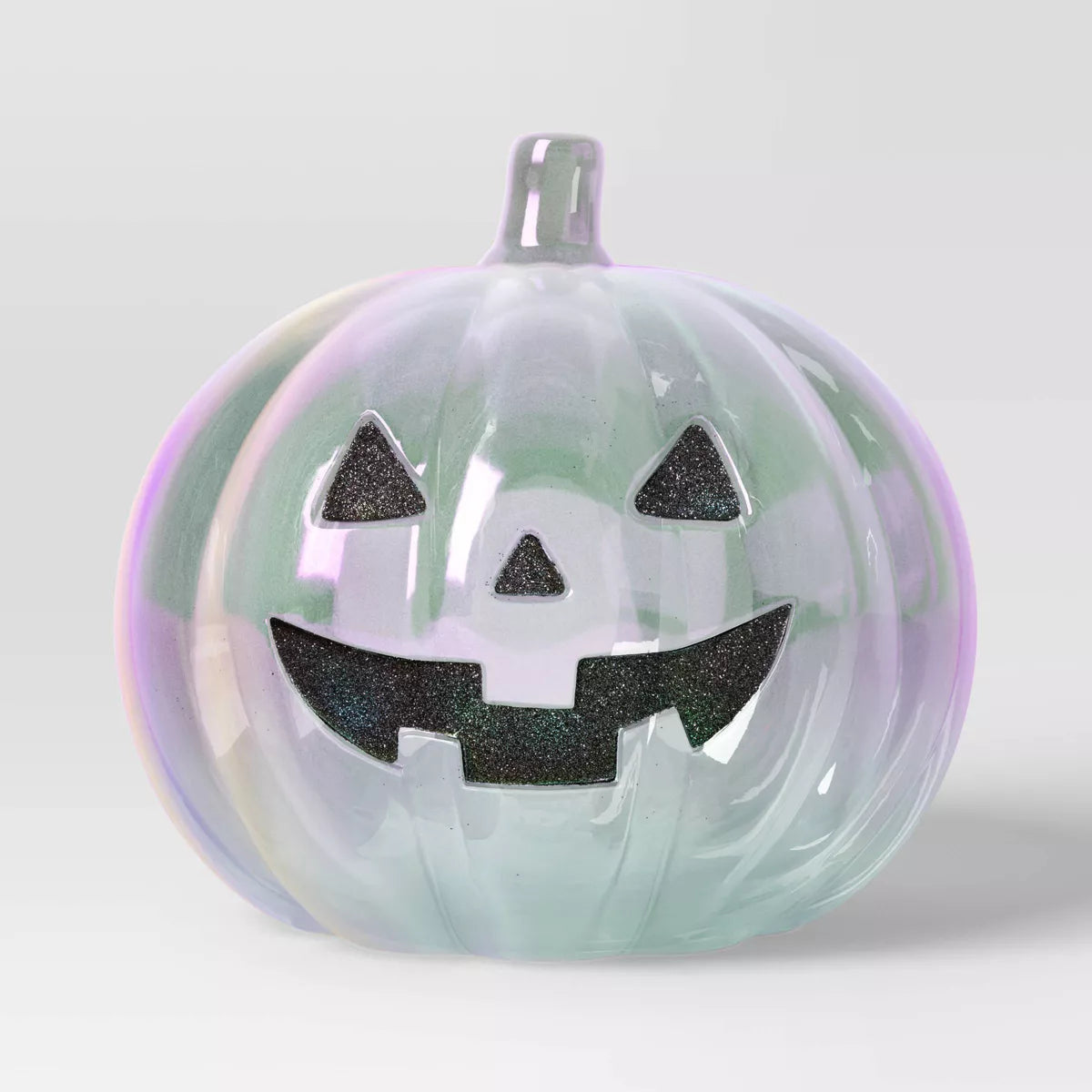Iridescent Pumpkin Decor Figurine