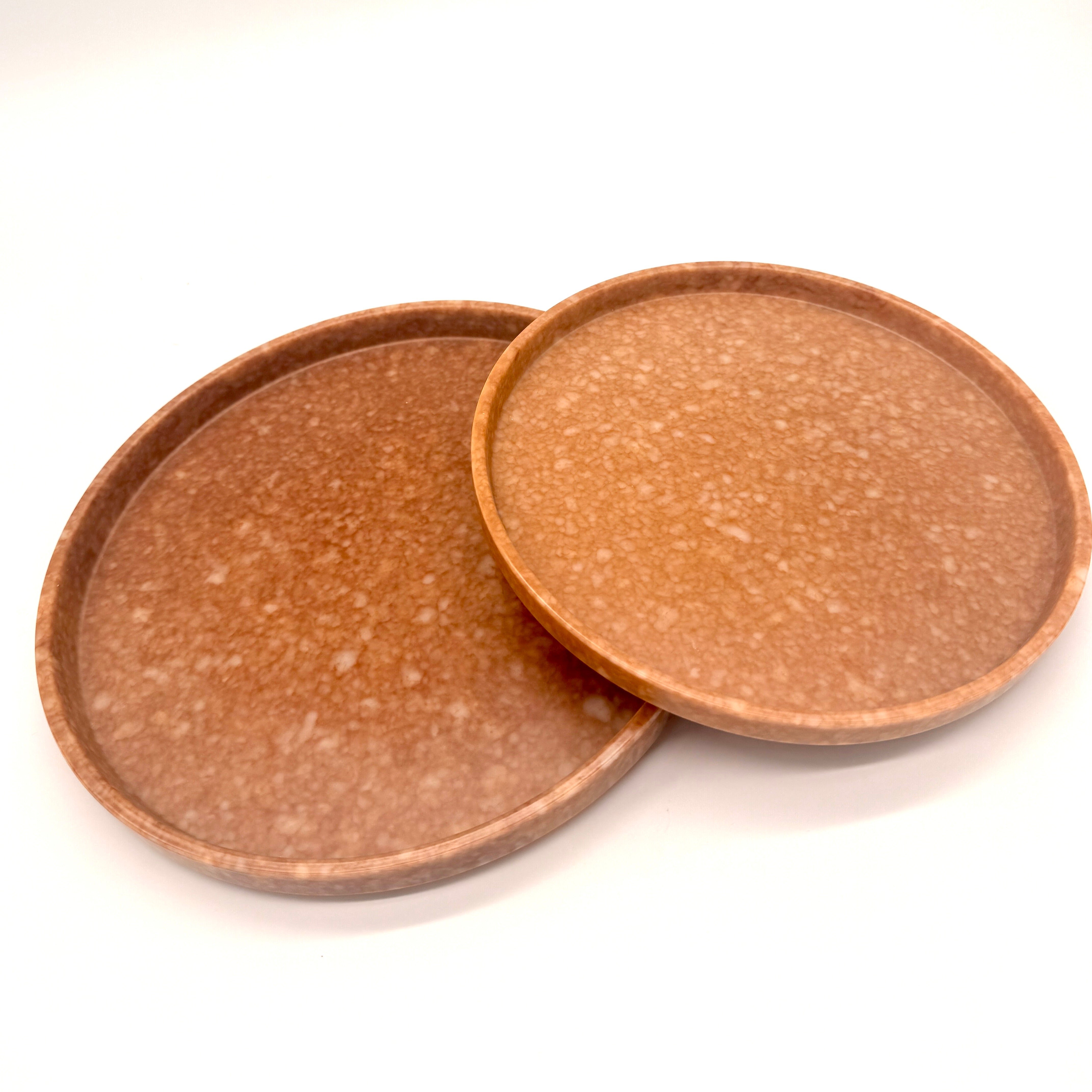Terracotta Melamine Dinner Plates, s/4