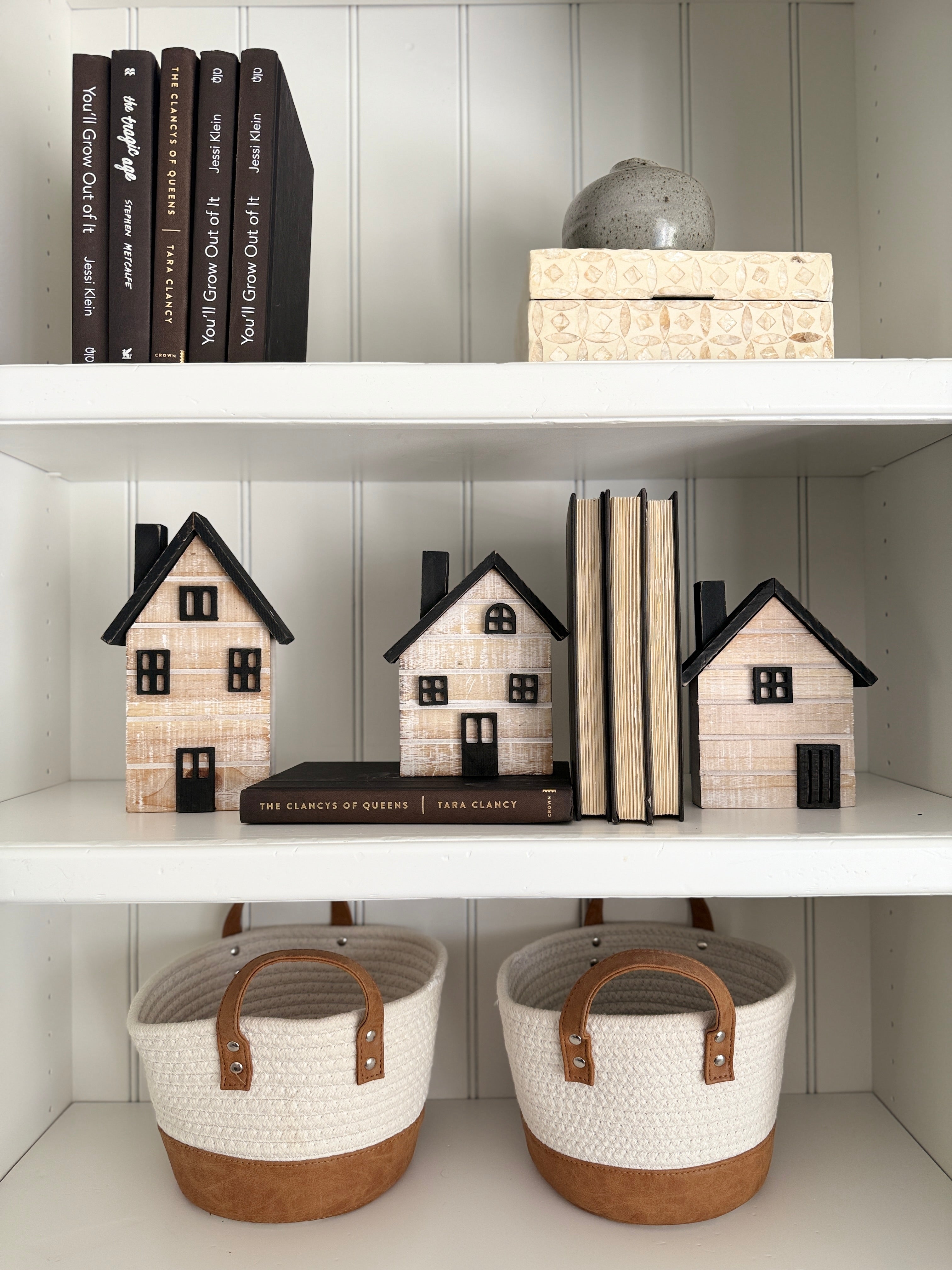 WOOD HOLIDAY HOUSE BLOCKS | Set of 3