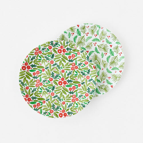 Holiday Chalet “Paper” Plates – Set of 4 Melamine