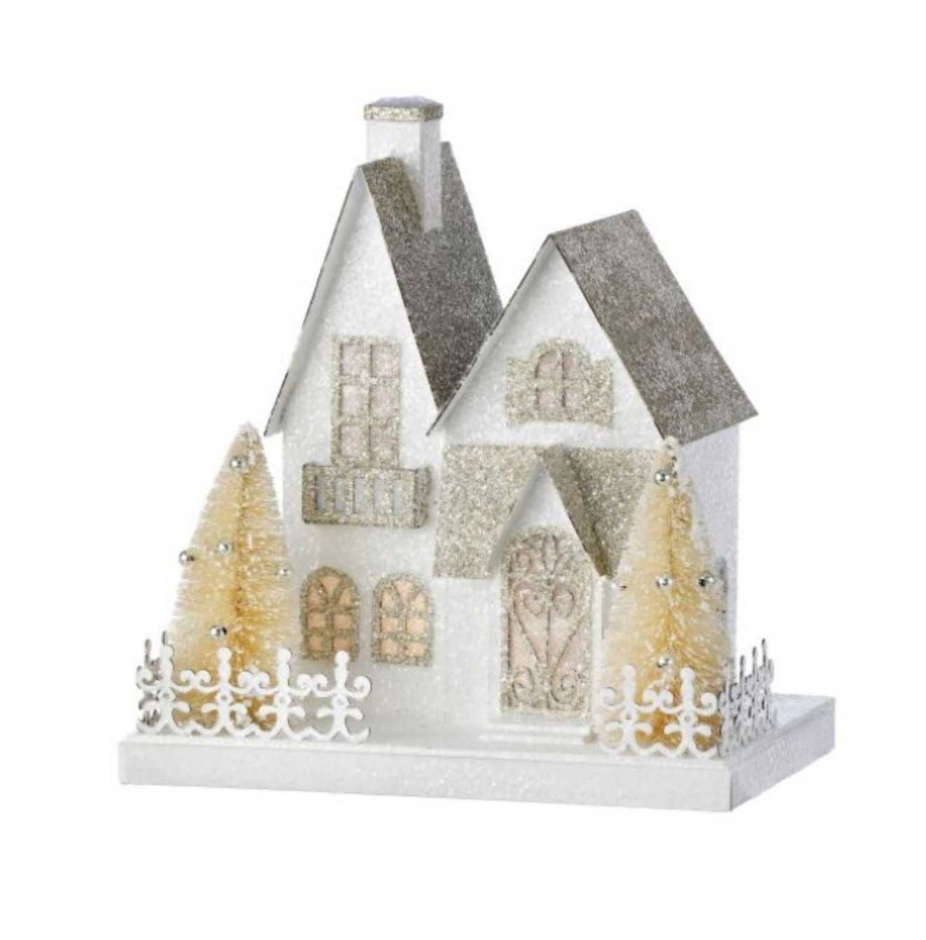 9" CRDBRD SNOWY LANE HOUSE