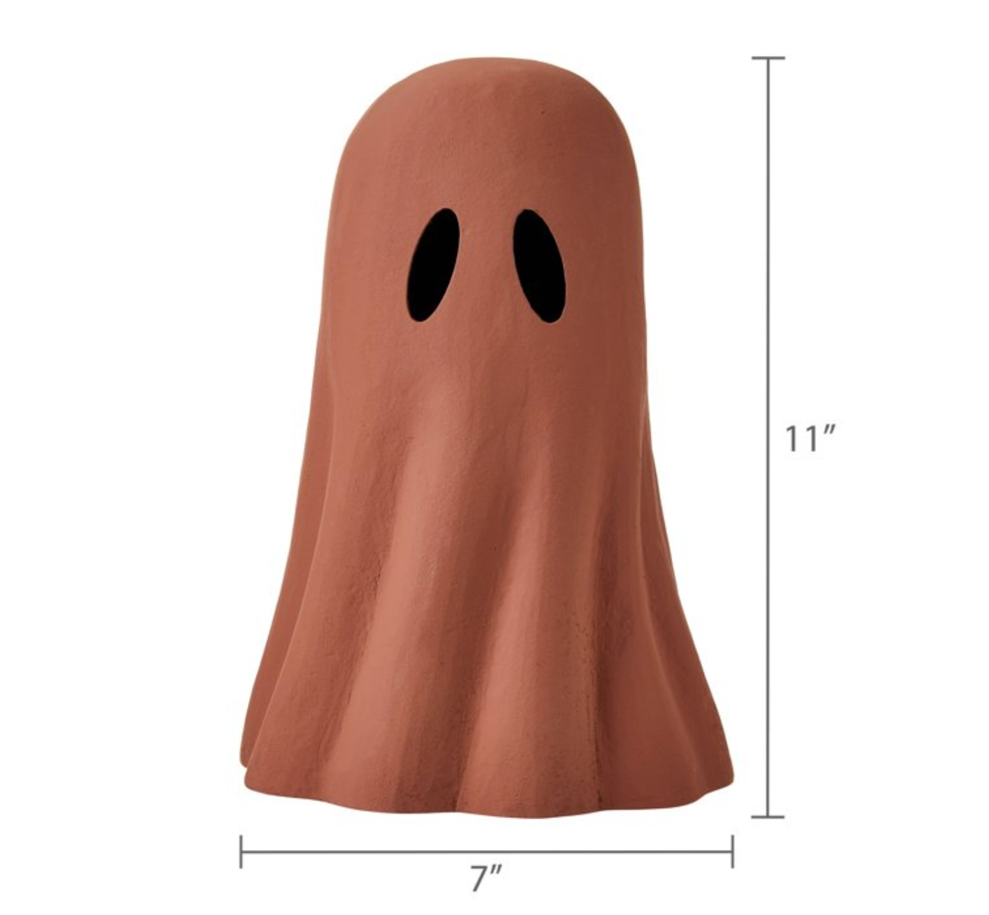Paper Mache Ghost Brown 11"