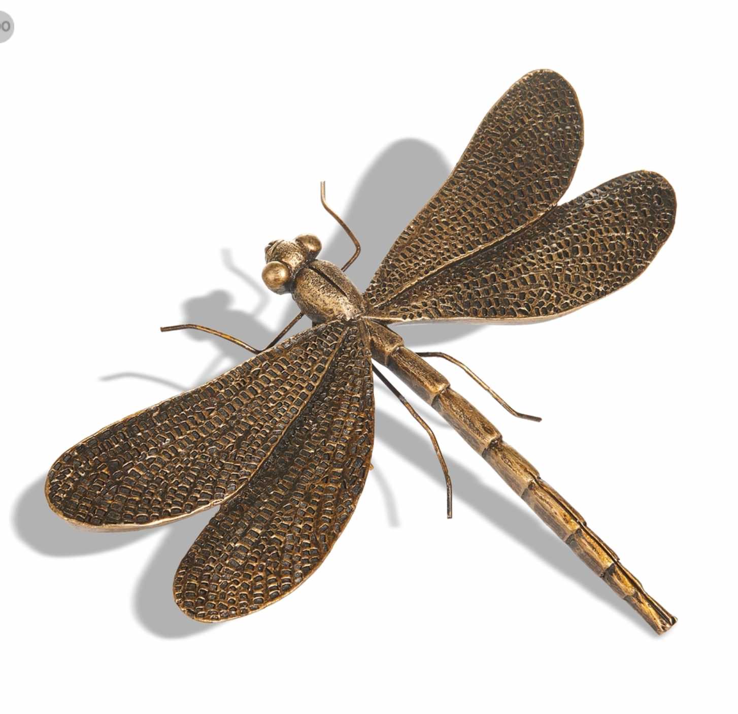 Antique Gold Dragonfly (6.75")