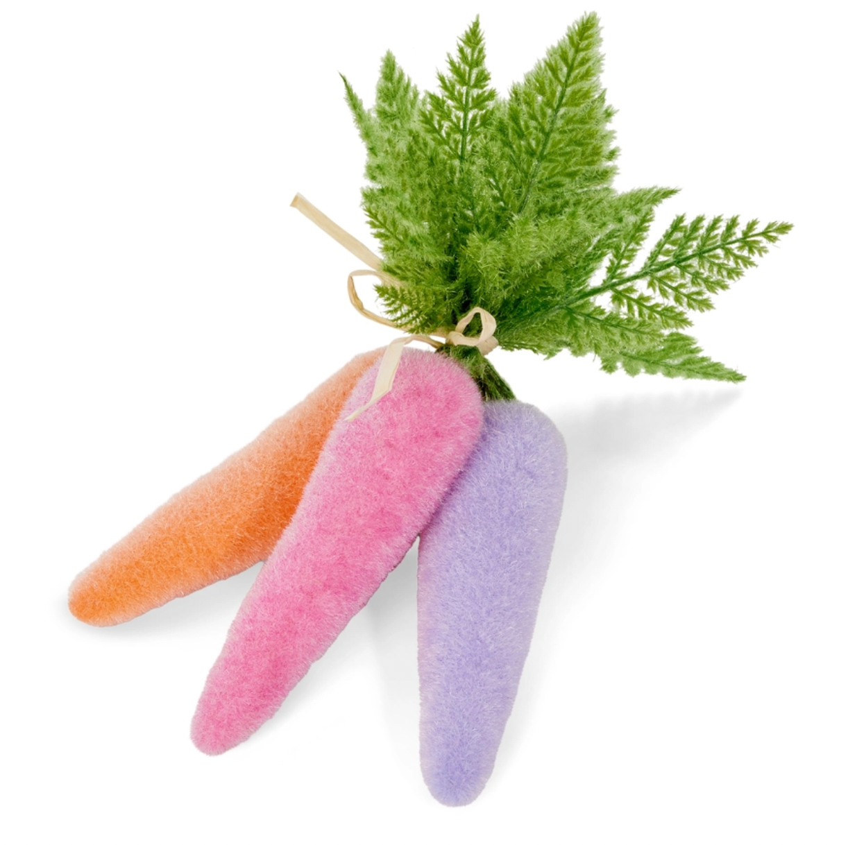 Sherbet Flocked Carrot Bundle (12")