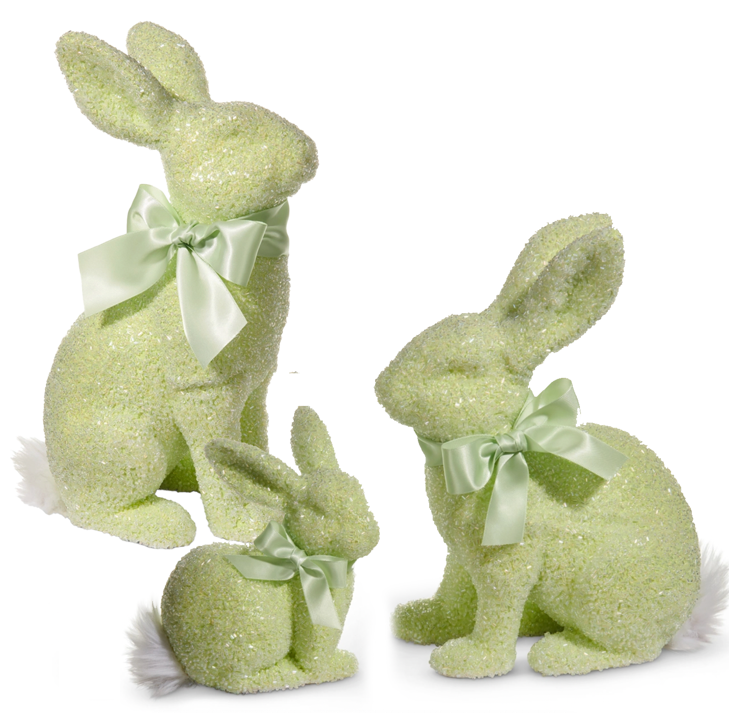 Green Beaded Bunny