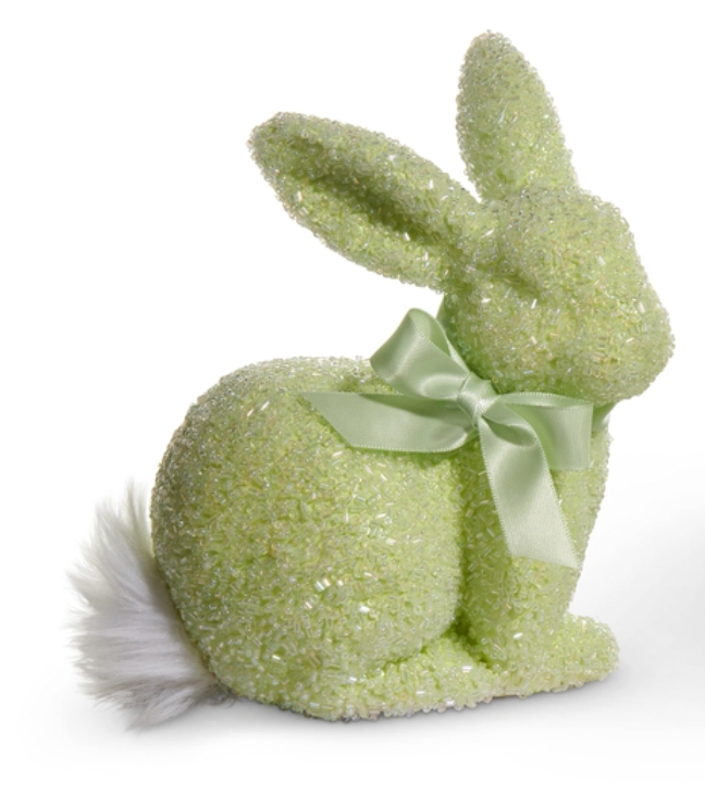 Green Beaded Bunny
