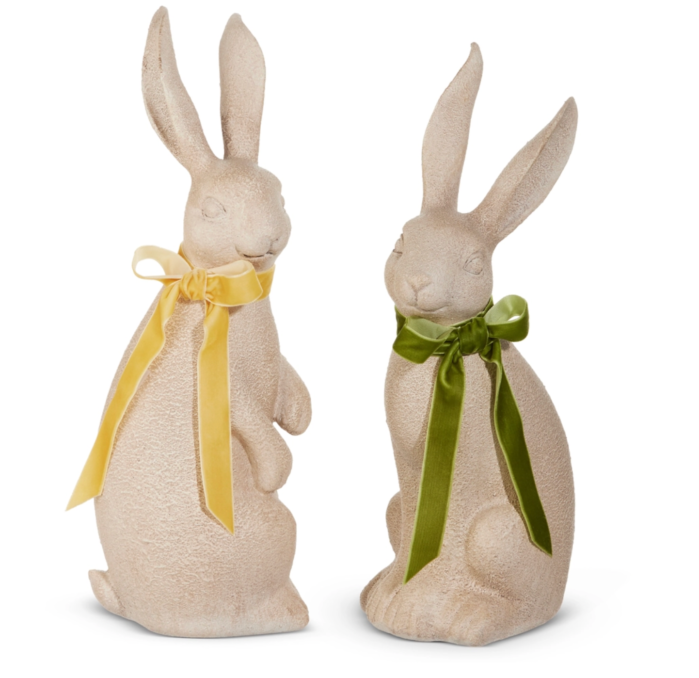 Concrete Rabbit with Bow (14.5")