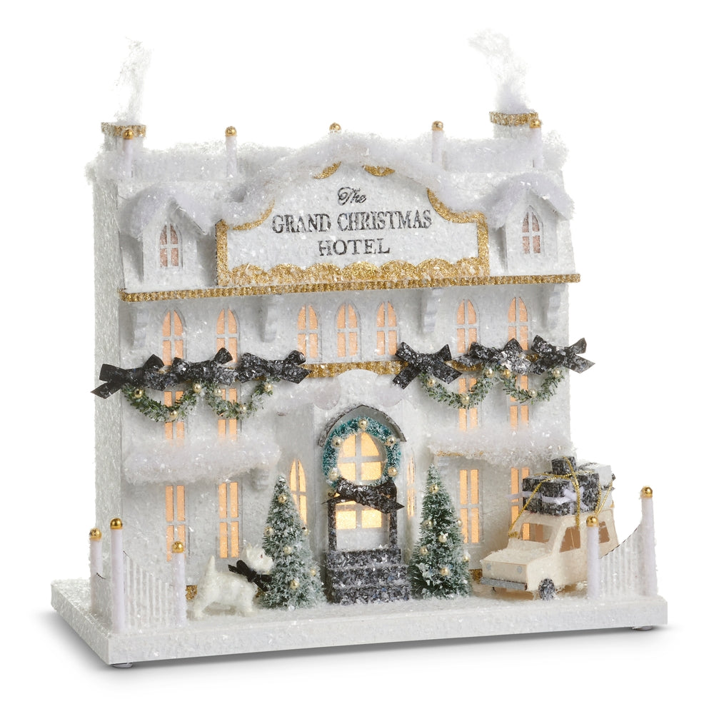 Lighted Paper Christmas Hotel (14.5")