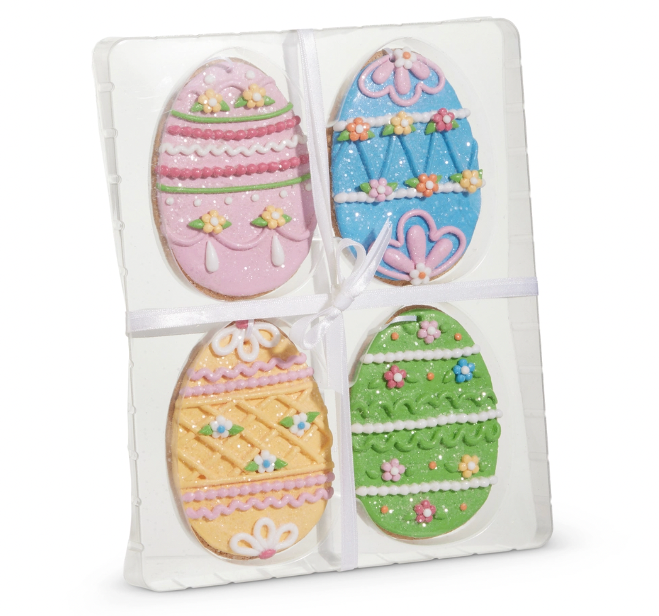 Gingerbread Egg Ornaments, s/4