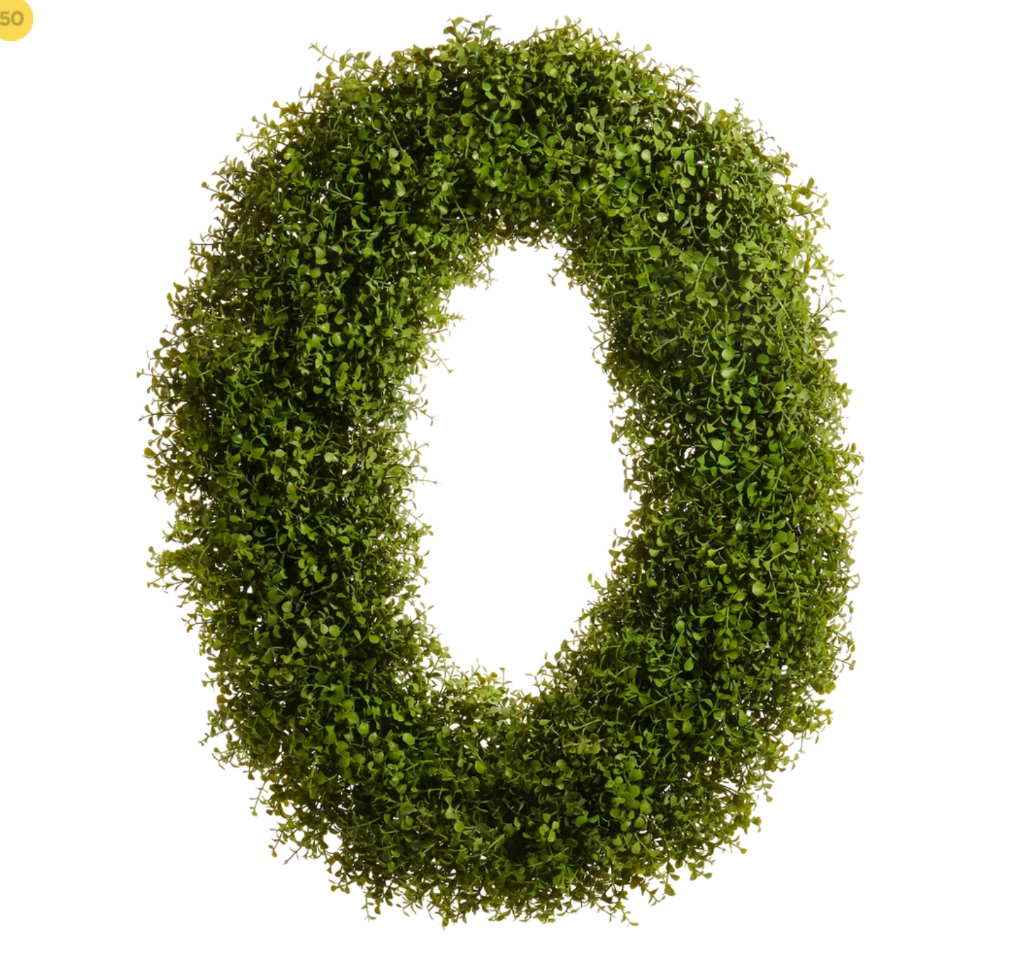 Oval Sedum Wreath (32")