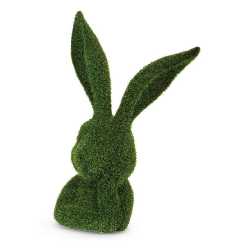 Moss Thinking Rabbit Bust (10")