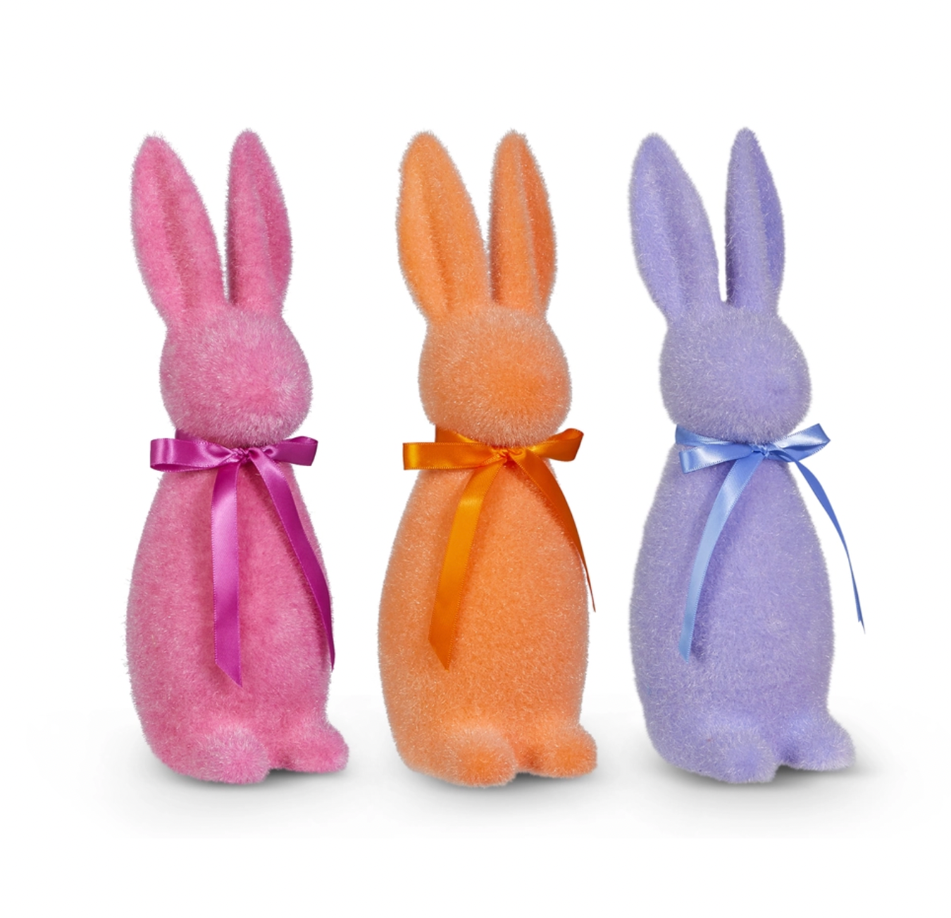Sherbet Flocked Bunny (11.5")