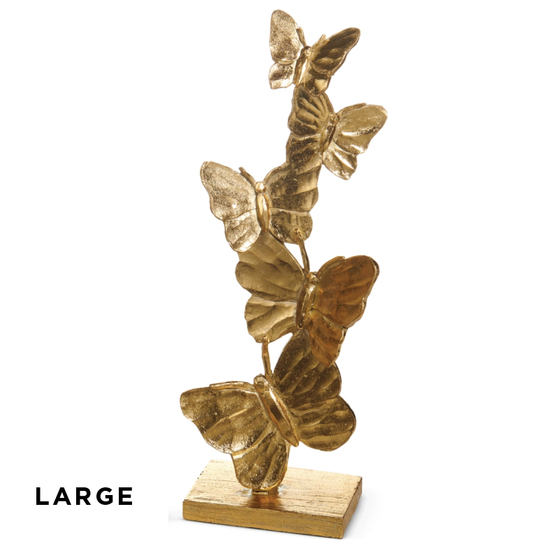 Gilded Stacked Butterflies