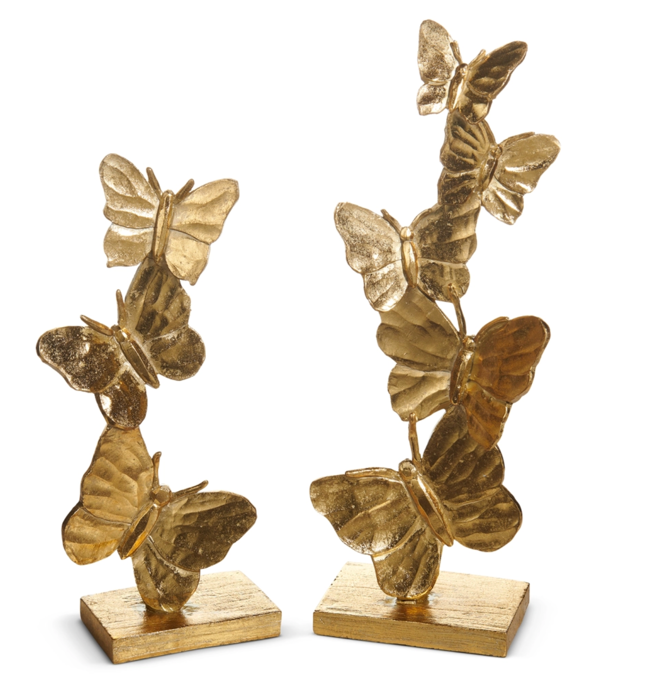 Gilded Stacked Butterflies