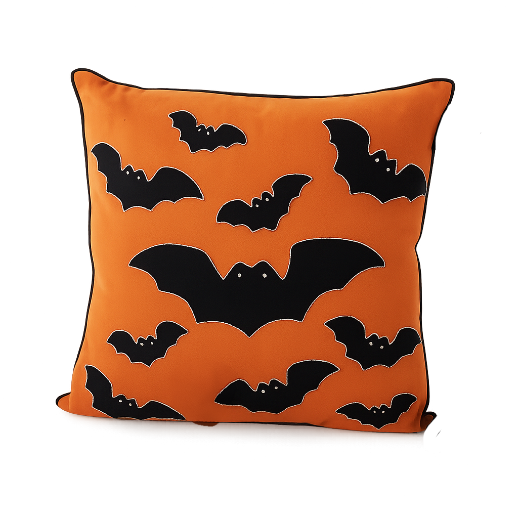 BATS HALLOWEEN PILLOW