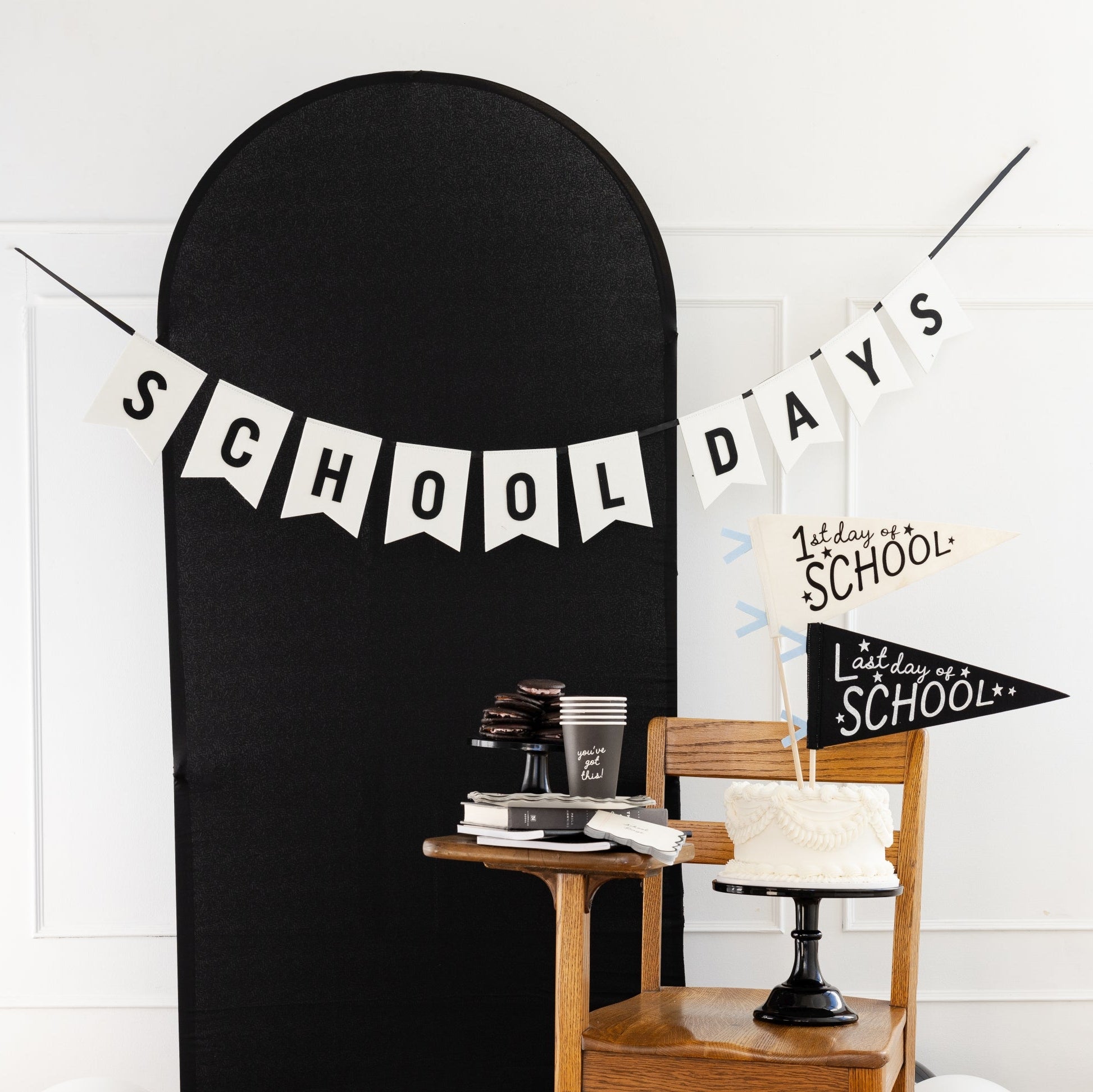School Days Felt Banner