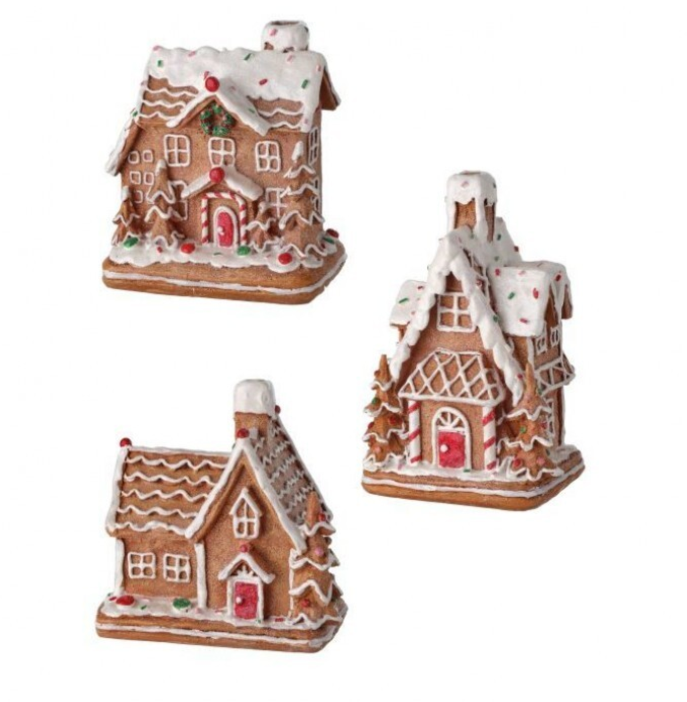 5" RESIN GINGERBREAD HOUSE - COTTAGE