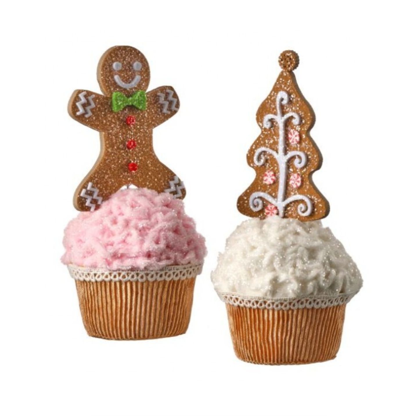 8" GINGERBREAD CUPCAKE