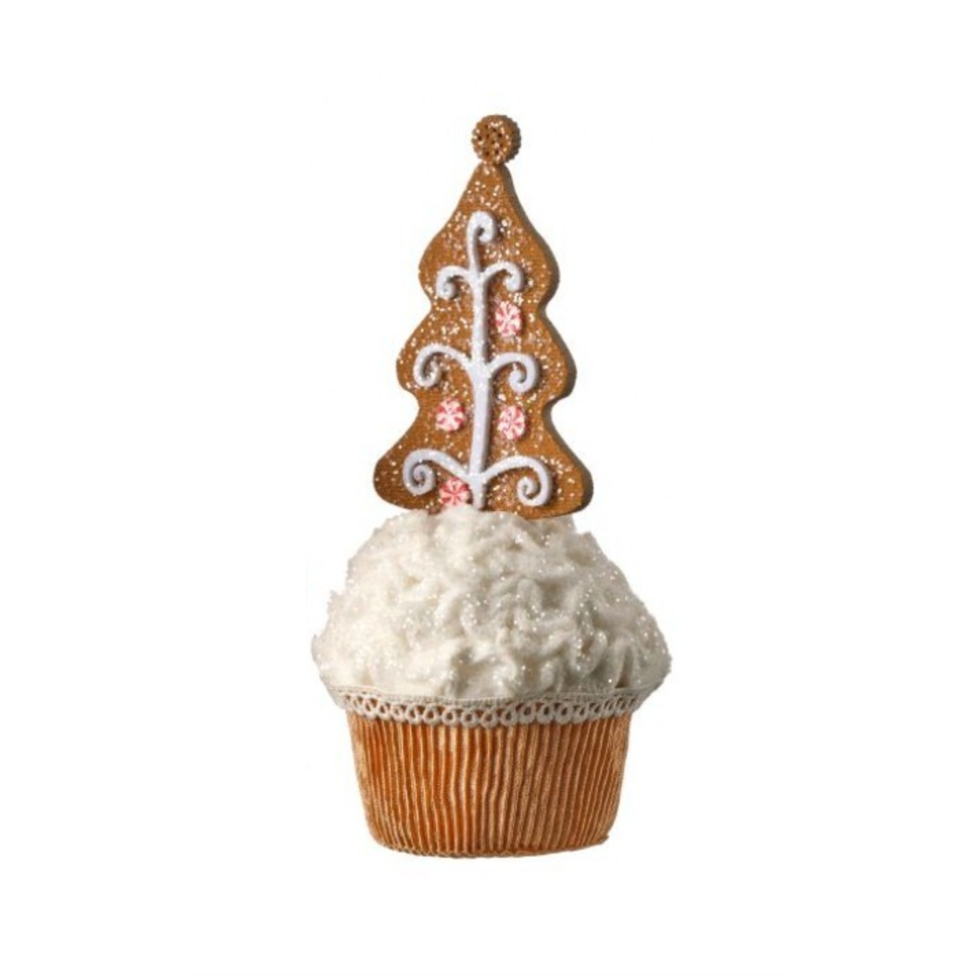 8" GINGERBREAD CUPCAKE