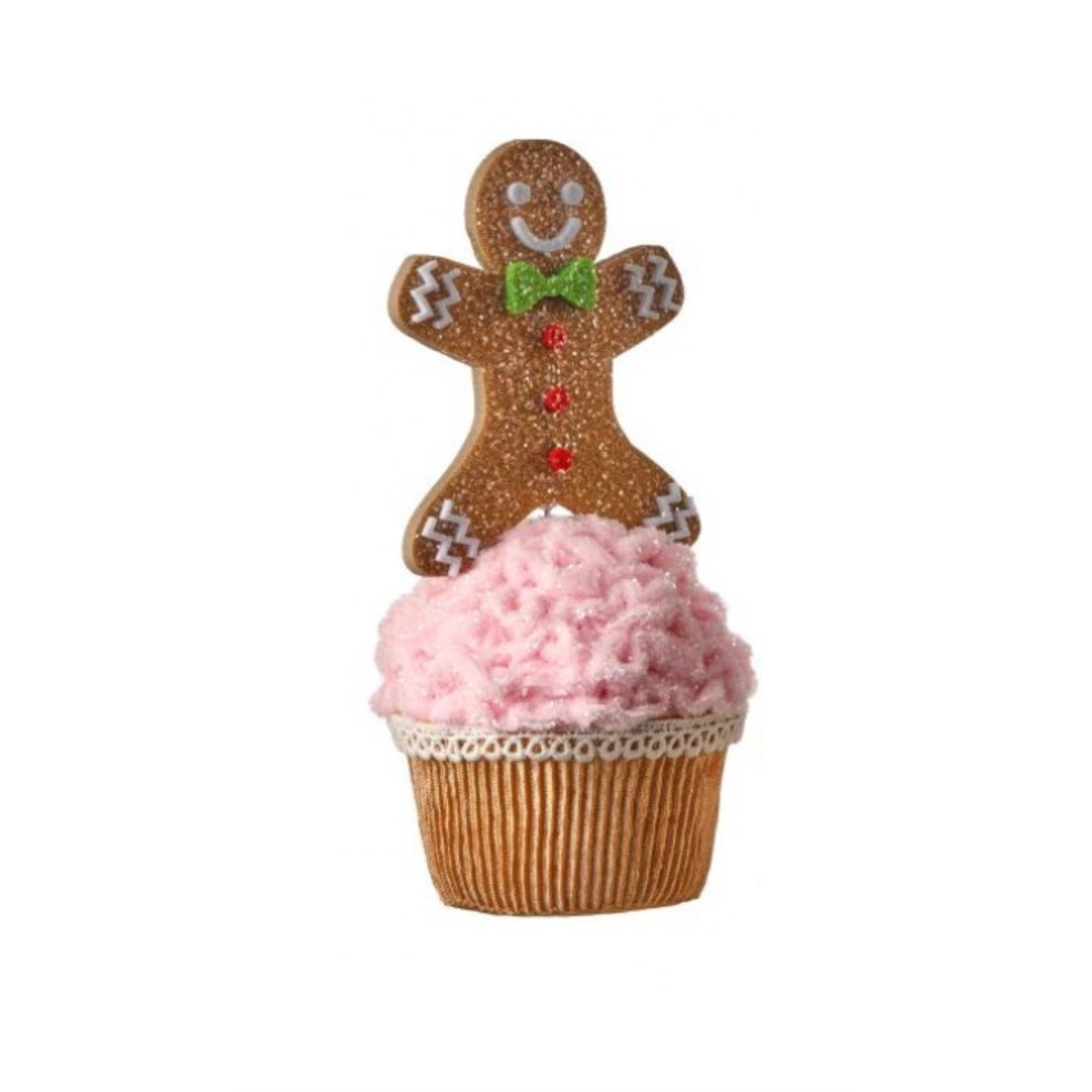 8" GINGERBREAD CUPCAKE