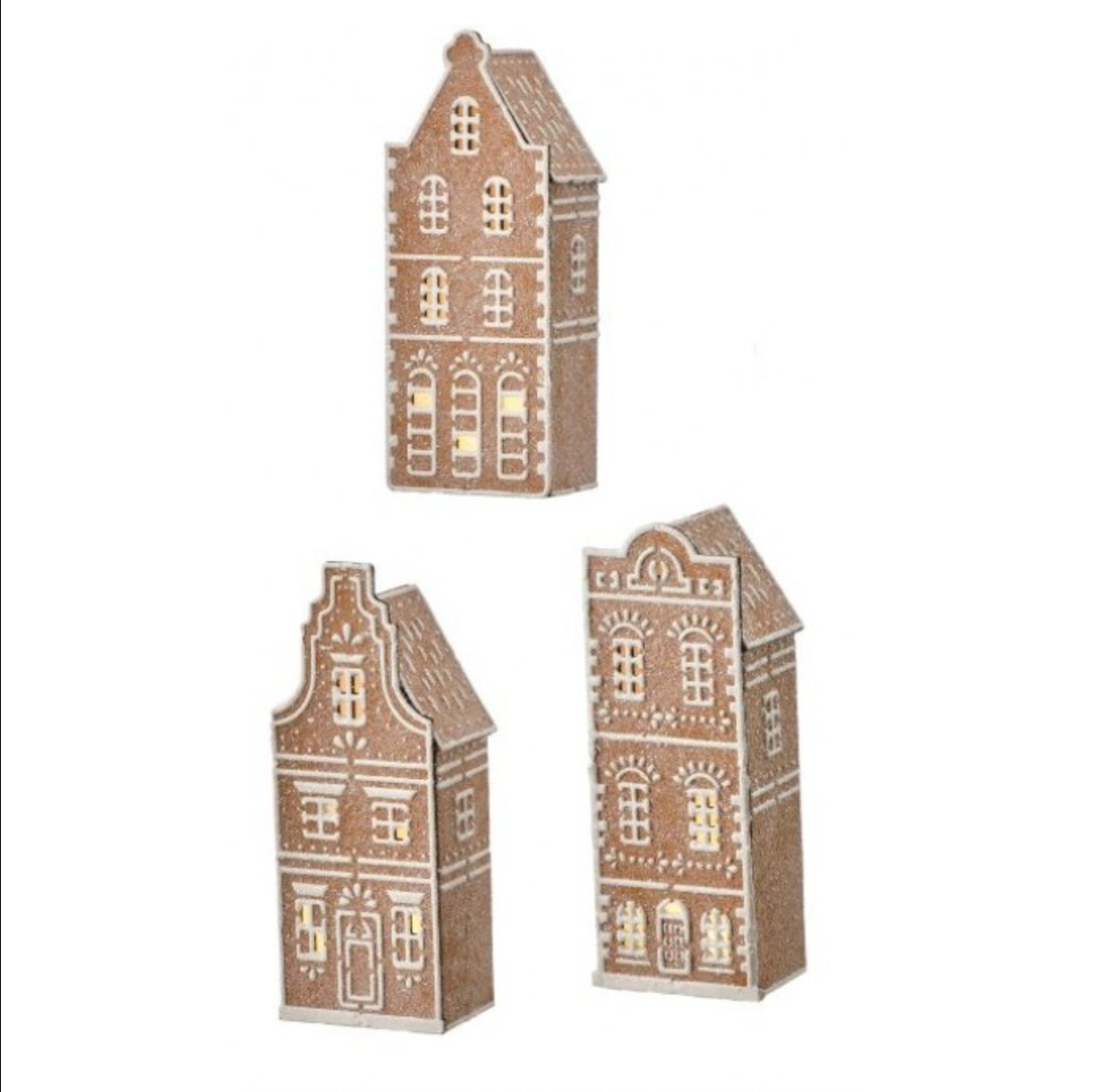 11"LED CARDBOARD GINGERBREAD MANOR