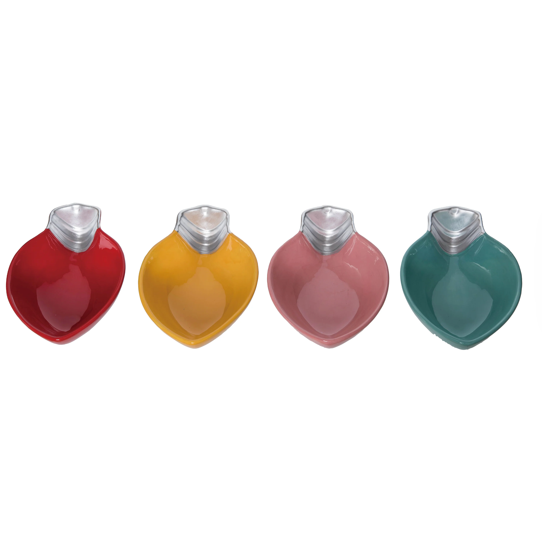 POP COLOR CHRISTMAS LIGHT TREAT BOWL, set/4