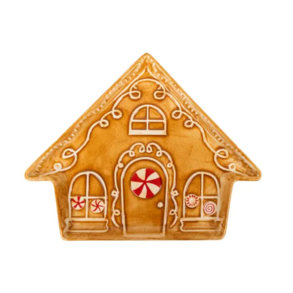 GINGERBREAD HOUSE PLATE
