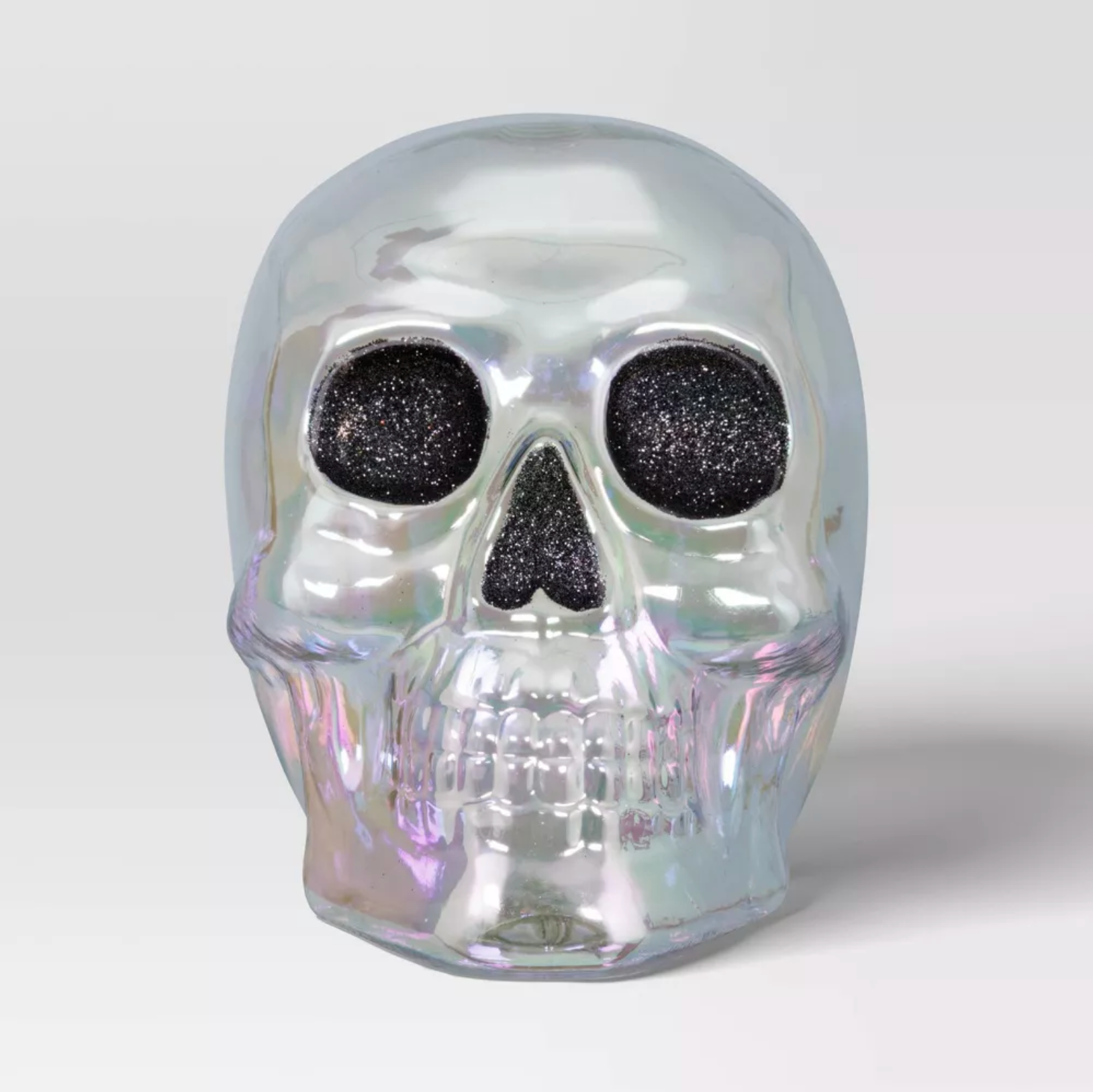 IRIDESCENT SKULL DECOR FIGURINE