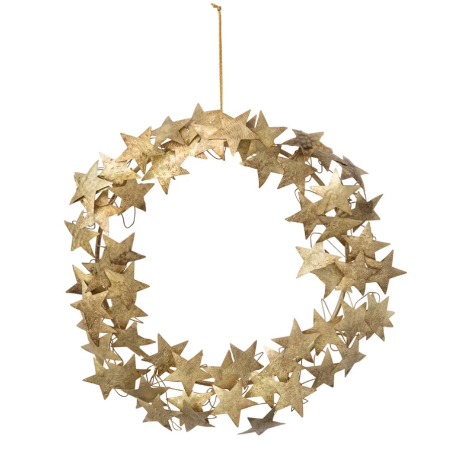 Metal Star Wreathe (13")