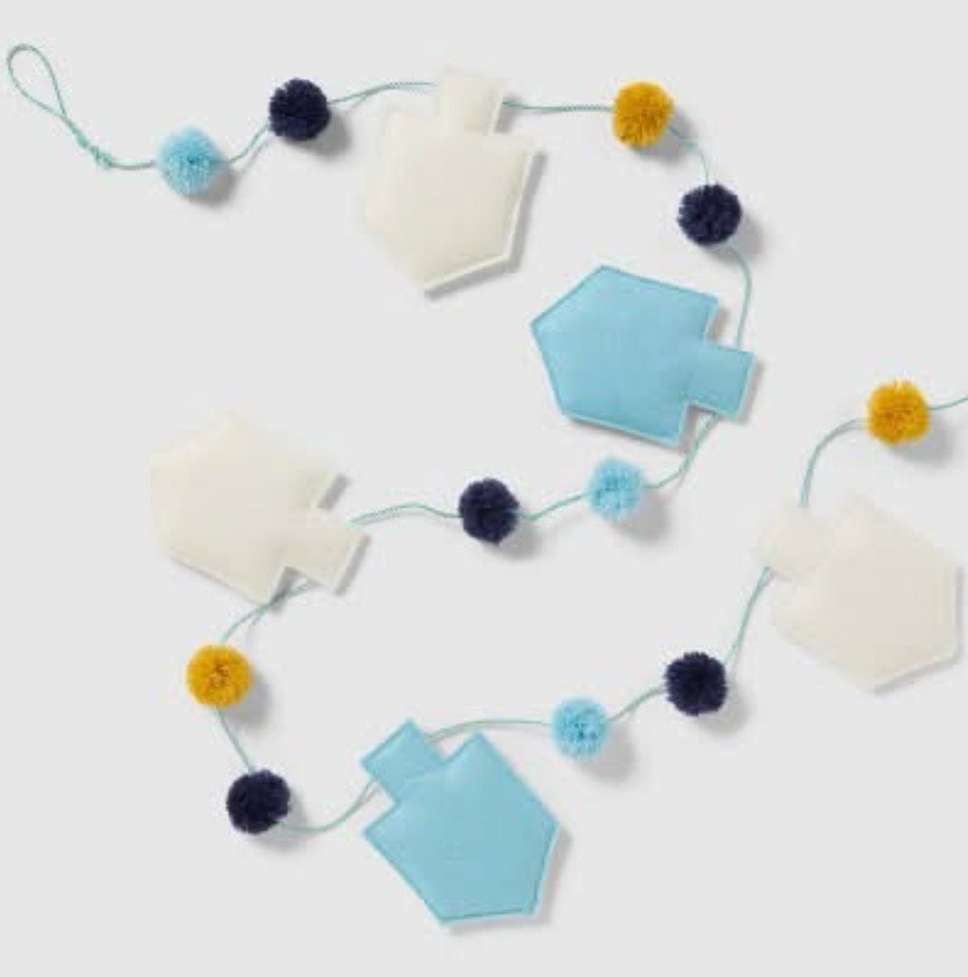 Hanukkah Dreidel Garland (72")