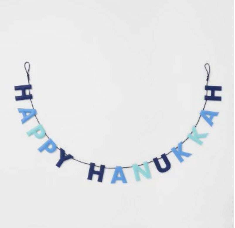 Happy Hanukkah Garland (72")