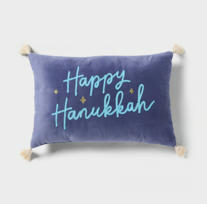 Happy Hanukkah Reversible Pillow