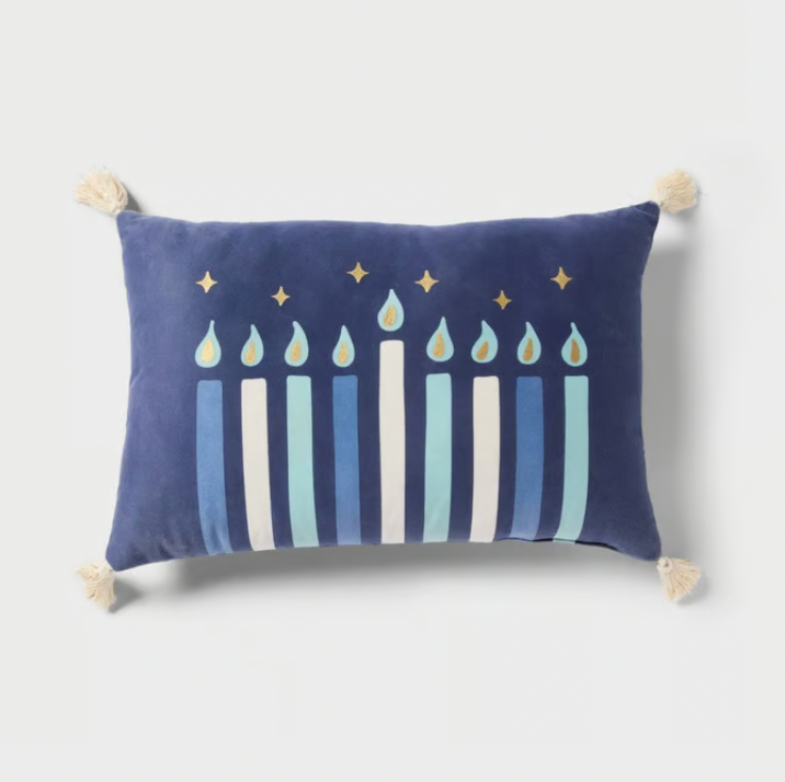 Happy Hanukkah Reversible Pillow