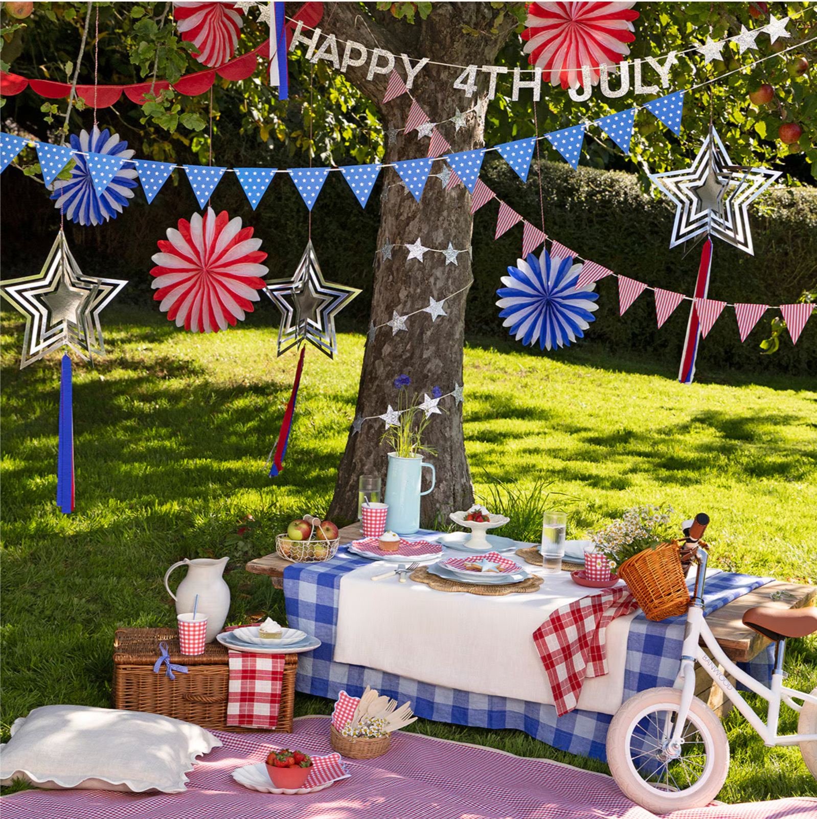 4th July Stars & Stripes Garland Set