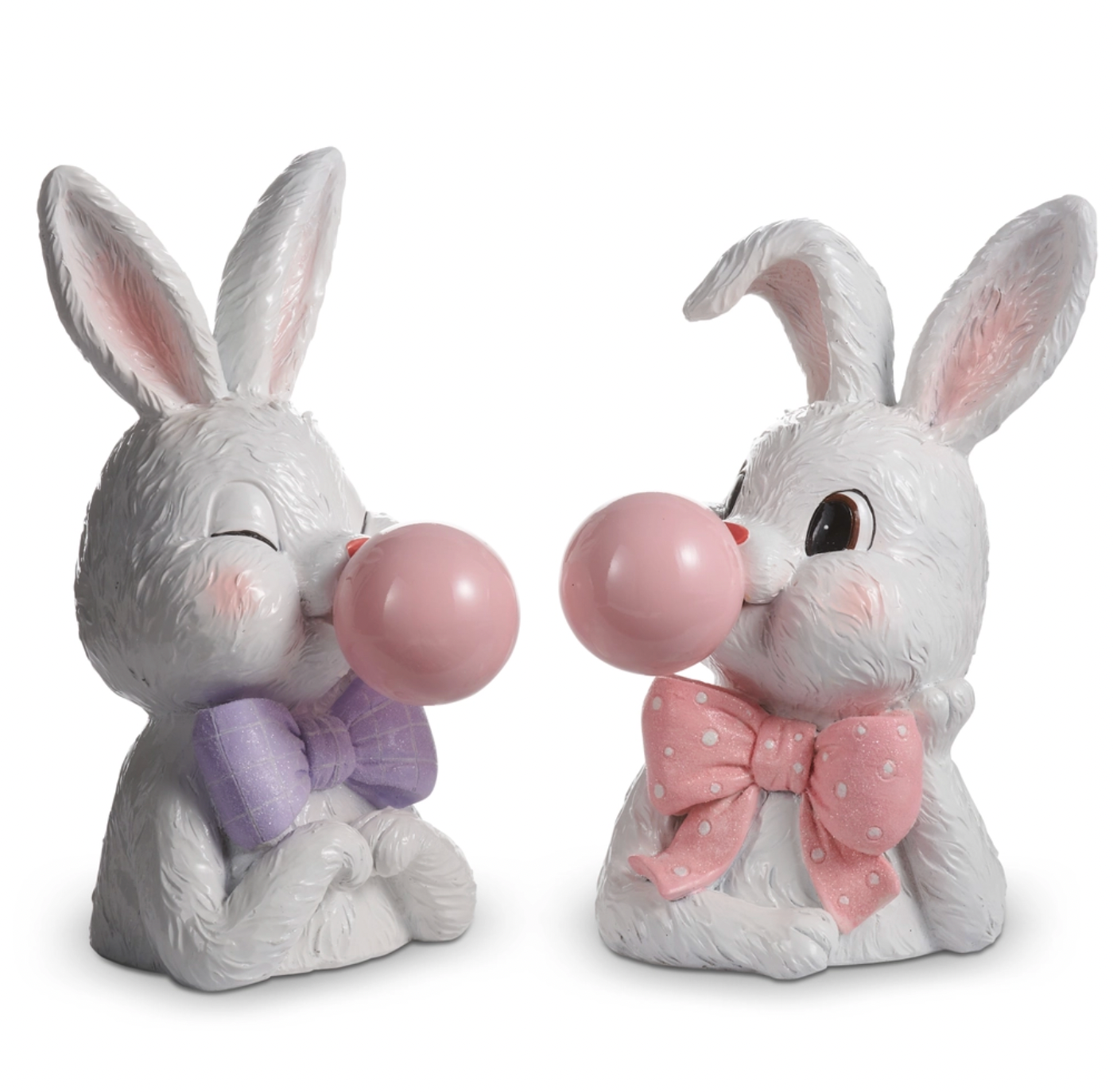 Bowtie Bunny Blowing a Bubble