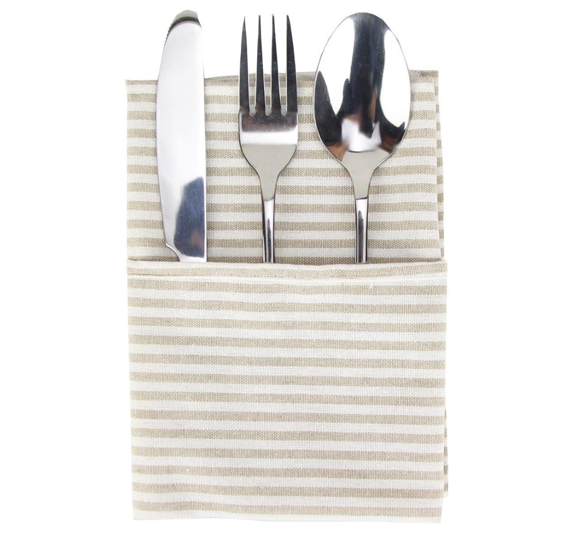 Striped Dinner Cloth Napkins, s/4