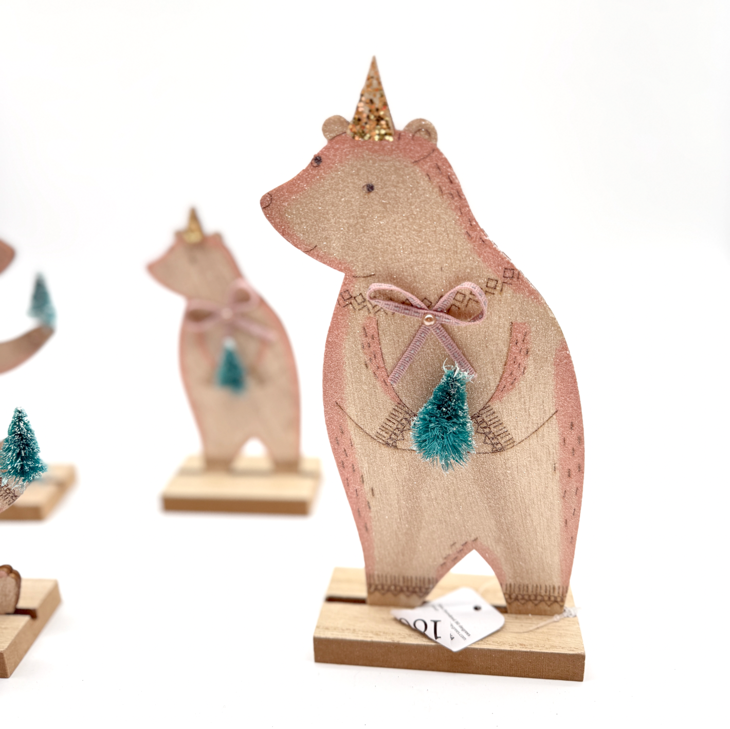 Bear with Tree – Set of 4 (5.5"–8.5")